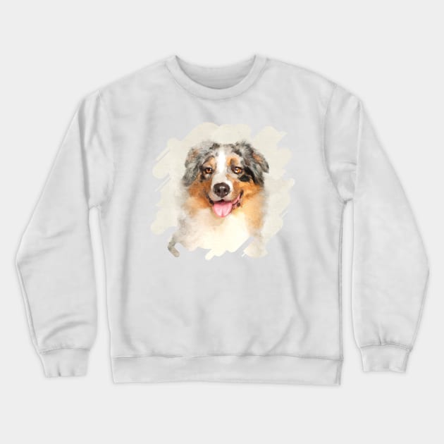 Australian Shepherd Crewneck Sweatshirt by Nartissima